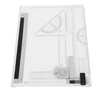 GLEAVI Kit D'architecture A4 Léger et Robuste en Plastique avec Planche à Dessin et Règles Précises, pour Croquis et Fournitures Architecturales en Voyage