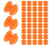 GLEAVI Kit de 50 Mini Poulies de Courroie en Plastique Rouge Saumon 62a, Modèle à Monter Soi-même, Engrenages pour Jouets Éducatifs et Expériences Mécaniques, Accessoires pour Maquettes
