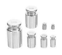 GLEAVI Kit de 7 poids d'étalonnage de précision 1 g/2 g/5 g/10 g/20 g/50 g/100 g en acier pour la fabrication de bijoux, l'équilibrage et les expériences en laboratoire