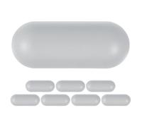 GLEAVI Kit de 8 Pièces de Coussinets Universels Gris pour Siège de Toilette et Bidet Entretoises Antidérapantes Lavables et Réutilisables Accessoires de Rechange Pratiques pour Salle