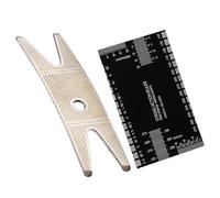 GLEAVI Kit D'outils pour Violon Distance Verticale Règle de Mesure en Acier Inoxydable Noir pour Mesurer la Hauteur des Cordes Accessoire de Réglage pour Luthiers