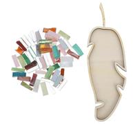 GLEAVI Kit Mosaïque Loisirs Créatifs avec Carreaux Colorés de Feuille Vert, Accessoires en Bois et Papier pour Projets Artistiques DIY Adultes et Garçon et Filles