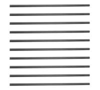 GLEAVI Kit Réparation à Pêche 10 Pcs en Fibre de Carbone 3 MM X 10 CM Insert Solide Compatible Casting et Spinning Réparation Eau Douce et Mer