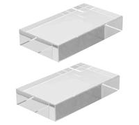 GLEAVI Kit Scientifique 2 Pièces Lentille Convexe Petit Prisme En Verre Optique Lentille Transparente Idéal Pour L'Enseignement De La Physique