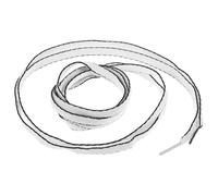 GLEAVI Lacets Plats Noirs et Blancs 08 X 120 CM 4 Paires Lacets pour Chaussures de Sport Adultes Baskets Unisexes Accessoires pour Chaussures de Course