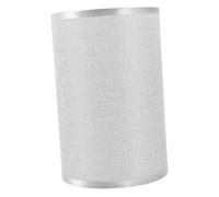 GLEAVI Lampe de Table Abat Jour Tissu Gris Argenté Rond Protection Lumière Résistante pour Chambre et Remplacement Élégant et Minimaliste