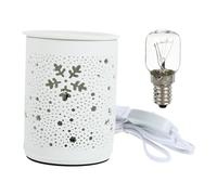 GLEAVI Lampe Parfumée Éléctrique Ronde en Céramique Diffuseur d'Huiles Essentielles Lampe Pratique pour Spa et Yoga 1
