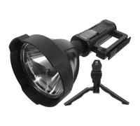 GLEAVI Lampe Torche LED Rechargeable Noire 8000mah pour Extérieur Étanche Multifonctionnelle Randonnée et Pêche Éclairage Puissant Portable