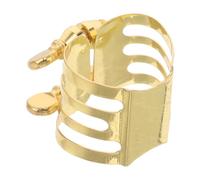 GLEAVI Ligature Métallique pour Bec de Saxophone Alto - Pince de Fixation Robuste et Précise - Accessoire Saxophone Alto pour Stabilité Sonore et Protection Optimale du Bec