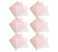 GLEAVI Lingettes en Coton Pur à Six Couches pour Bébé, 18 Pièces, Nettoyage Doux et Haute Absorbance, Taille 25x25cm, Soins Quotidiens