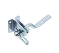 GLEAVI Loquet de Portail Renforcé en Acier Galvanisé Câble à Ressort Serrure de Clôture Extérieure Silencieuse pour Portails Métal et Bois Verrou de Porte de Grange Pratique et