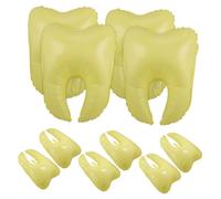 GLEAVI Lot de 10 Ballons Gonflables en Aluminium de Dent PE Décoration Thème Gonflage Facile Fête d'Anniversaire Mariages Événements Garçon et