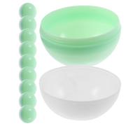 GLEAVI Lot de 10 Boîtes Rondes Transparentes à Remplir 75mm Couvercle Blanc et Fond Macaron, Double Trou D’aération, pour Conservation des Bonbons et Décorations Couleur Aléatoire