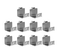 GLEAVI Lot de 10 Clips Supports D’Étagère en Acier Inoxydable Fixations Multifonctions pour Congélateur et Réfrigérateur Accessoires de Rangement Réglables pour Armoires Frigorifiques