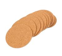 GLEAVI Lot de 10 Dessous de Soucoupes en Liège et Plastique Écologique, Ø100 Mm Épaisseur 4,3 Mm, Assiettes à Plantes Antidérapantes, Résistantes la Déformation, pour Jardinage