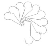 GLEAVI Lot de 10 Extracteurs de Grille D'évacuation en Acier Inoxydable, Crochets de Levage Robustes pour Siphons Linéaires et Carrés, Outil de Débouchage Polyvalent pour Salle de Bain