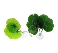 GLEAVI Lot de 10 Hamacs Feuilles Artificielles pour Betta avec Ventouses Accessoires pour Aquarium Betta Décorations Réalistes pour Lit de Ponte Plantes Plastiques Vertes pour