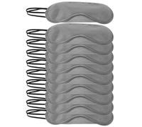 GLEAVI Lot de 10 Masques de Sommeil Jetables en Polyester Bandeaux Yeux Bloquant Totalement la Lumière Confortables et Légers pour Voyage et Détente Nocturne