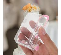GLEAVI Lot de 10 Mini Valises Présents en Plastique Rose Coffrets de Voyage Compacts pour Bonbons Bijoux et Souvenirs Boîtes Verrouillables pour Anniversaires Mariages et Fêtes