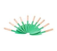 GLEAVI Lot de 10 Pelles à Main de Jardinage, Manches en Bois, Têtes en Fer Robustes, Pelles à Désherber Multifonctions pour Plantation et Travail du Sol, Outils Légers et Portables