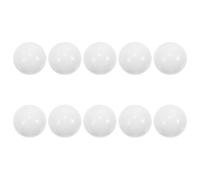 GLEAVI Lot de 10 Perles Blanches pour Roulette Russe Billes de 12 Mm en Plastique Blanc Accessoires pour Jeu de Société et Fête Compatibles Roues de 8-12 Pouces Perles de Roue à Barres