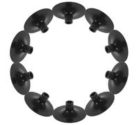 GLEAVI Lot de 10 Pointes de Flèches à Ventouse Noires en Caoutchouc Souple pour Tir à L’Arc Matériel D’Entraînement Extérieur et Intérieur Accessoires de Rechange Sécurisés pour Jeu