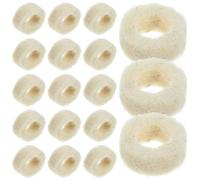 GLEAVI Lot de 100 Rondelles en Feutre de Laine 20X5X5 MM Rondelles d'Huile Étanches pour Vis et Boulons Accessoires Mécaniques Résistants à L'Usure Adaptées pour Joints d'Étanchéité