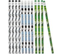 GLEAVI Lot de 12 Crayons à Dessin Sportifs en Bois, Petits Crayons pour Écrire et Dessiner, Thème Football Coloré pour Garçon et Filles, pour École, Anniversaire et Bureau