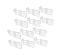 GLEAVI Lot De 12 Séparateurs Télescopiques En Plastique Pour Porte Latérale De Réfrigérateur, Plaque De Séparation Alimentaire Extensible Pour Organisation, Rangement Pratique Des Condiments