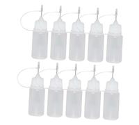 GLEAVI Lot De 15 Flacons Applicateurs De Colle En Plastique Souple 30 Ml à Embout Aiguille Précis Pour Bricolage, Flacons Compte-gouttes Étanches Pour Utilisation Artistique Et Réparation