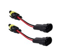 GLEAVI Lot de 2 Adaptateurs de Prise de Phare en Plastique, Connecteur de Câble pour Lampe LED de Voiture, Montage Facile pour Antibrouillard