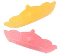 GLEAVI Lot de 2 Bonnets Silicone pour Bébé Protection des Yeux et Oreilles Réglables Étanches Coloris Rose et Jaune Adaptés pour Bain et Lavage des Cheveux des Tout-Petits