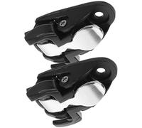 GLEAVI Lot de 2 Boucles de Patins à roulettes Universelles en Métal Noir et Argenté, Fixation Sécurisée et Réglable pour Pièces de Patins à Roues Alignées, Accessoires Légers Compatibles