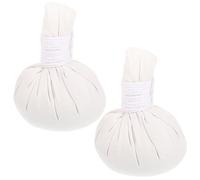 GLEAVI Lot de 2 Boules de Massage aux Herbes Blanches Sachets Chauffants à Base de Médecine Chinoise Compresses Thermiques pour Spa Détente Musculaire et Bien-être Corporel Usage