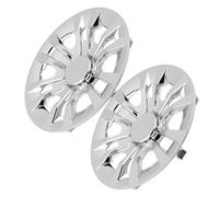 GLEAVI Lot de 2 Cache-Moyeux Chromés 8 Pouces pour Voiturette de Golf Protection Solide en Plastique Résistant Décoration et Protection de Jantes pour Usage Extérieur Accessoire