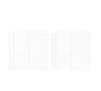 GLEAVI Lot de 2 Cloisons Métalliques pour Cage à Rongeurs Séparateur de Cage Adaptable pour Hamster Doré Habitat Sécurisé et Modulable Enclos Intérieur Extérieur