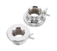 GLEAVI Lot de 2 Écrous de Fixation en Acier pour Haltères Ø 28 CM Colliers de Serrage à Vis à Ailettes Antidérapants Accessoires Musculation pour Salle de Sport à Domicile et