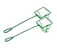 GLEAVI Lot de 2 Épuisettes pour Aquarium 20 Cm en Nylon Cadre en Fer, Filet Portable Polyvalent pour Pêche et Nettoyage, Filet de Débarquement Pratique pour Poissons et Bassin Extérieur