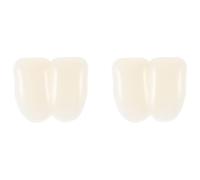 GLEAVI Lot de 2 Fausses Dents de Lapin en Plastique Blanc, Accessoire de Costume Lapin pour Cosplay et Fêtes de Pâques, Décoration Amusante pour Déguisements et Événements Festifs