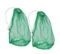 GLEAVI Lot de 2 Filets de Pêche en Nylon Léger Filets de Remplacement Cordon de Serrage Adaptés la Plongée Transport de Poissons