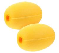 GLEAVI Lot de 2 Flotteurs de Pêche Ovales en EVA Haute Densité Anti-Âge Légers 96X145X20 MM Bouées Flottantes Résistantes pour Kayak et Pêche en Eau Profonde