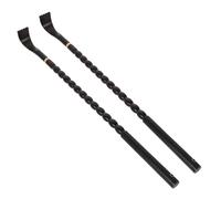 GLEAVI Lot de 2 Gratte-Dos en Bois D’Eben Long Manche - Outil de Massage Manuel pour Adultes Soulagement des Démangeaisons du Dos Usage Maison Bureau et Voyage Confortable et