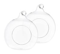 GLEAVI Lot de 2 Maisons Rafraîchissantes en Verre pour Hamster et Cobaye Niche Fantôme Transparente Taille S Cabane Fraîcheur pour Petits Rongeurs Décoration Habitat Animaux