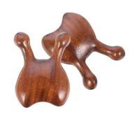 GLEAVI Lot de 2 Masseurs Faciaux en Bois de Santal Grattoirs Ergonomiques pour Massage du Nez des Yeux Cuir Chevelu Fatigue et Stimulation des Points d'Acupuncture Outil Gua Sha