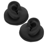 GLEAVI Lot de 2 modèles d'oreilles en silicone : oreille humaine simulée - Mannequin pour présenter des boucles d', s'entraîner au piercing et encadrer des bijoux - Gauche et droite,