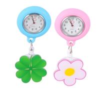 GLEAVI Lot de 2 Montres Montres Infirmières Rétractables à Clip Pratiques pour Femmes et Hommes Extensible Affichage Analogique pour Professionnels de Santé