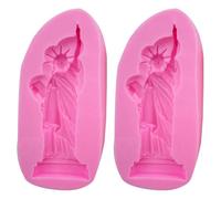 GLEAVI Lot de 2 Moules à Pâtisserie en Silicone Alimentaire Rose, Moules à Pudding DIY Résistants au Froid, pour Desserts Glacés D’été et Bâtonnets de Fromage Faits Maison