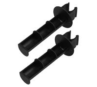 GLEAVI Lot de 2 Porte-Papier Toilette en Plastique Noir pour Chaise Percée Tige de Rechange Stable et Solide Accessoires Hygiéniques Pratiques pour Fauteuil Roulant et Salle de Bain