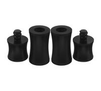 GLEAVI Lot de 2 Protège-Joints pour Queue de Billard Rapide 8 Dents en Plastique Antichoc Noir Protection Filetée Ajustée pour Billard Américain Usage à Domicile Club et Voyage