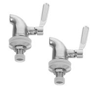 GLEAVI Lot de 2 Robinets Distributeurs en Acier Inoxydable 304 Bec Verseur Diamètre 12 MM Robinet de Remplacement pour Distributeur de Boissons Chaudes et Froides Compatible Seau à